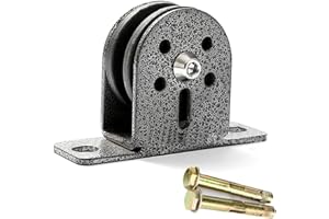 Buding Umlenkrolle Stehblock Aus Edelstahl, Für Max. 6 Mm Drahtseil, Seilrolle Zum Anschrauben Mit Befestigungslöcher, Umlenkblock Stehend, 300 Kg Belastbar