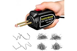 100 W plastsvetsmaskin för plast: Plast reparationsset Plastic Welder Kit med 200 st. svetspikar för svetsning av bildelar, s