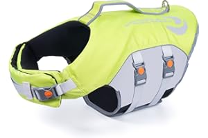 Thinkpet Dog Life Jacket Reflective Lifesaver Floating Vest Adjustable