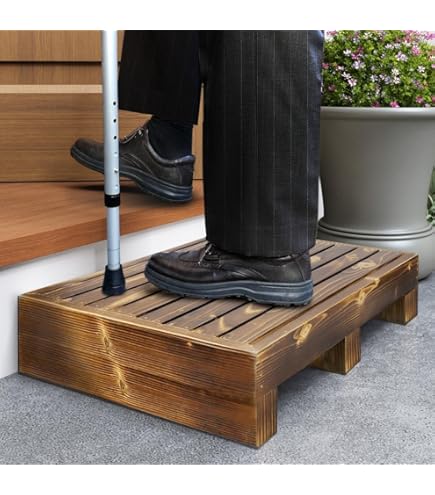 Solid Natural Wooden Half Step For Seniors And Adults With - View #2