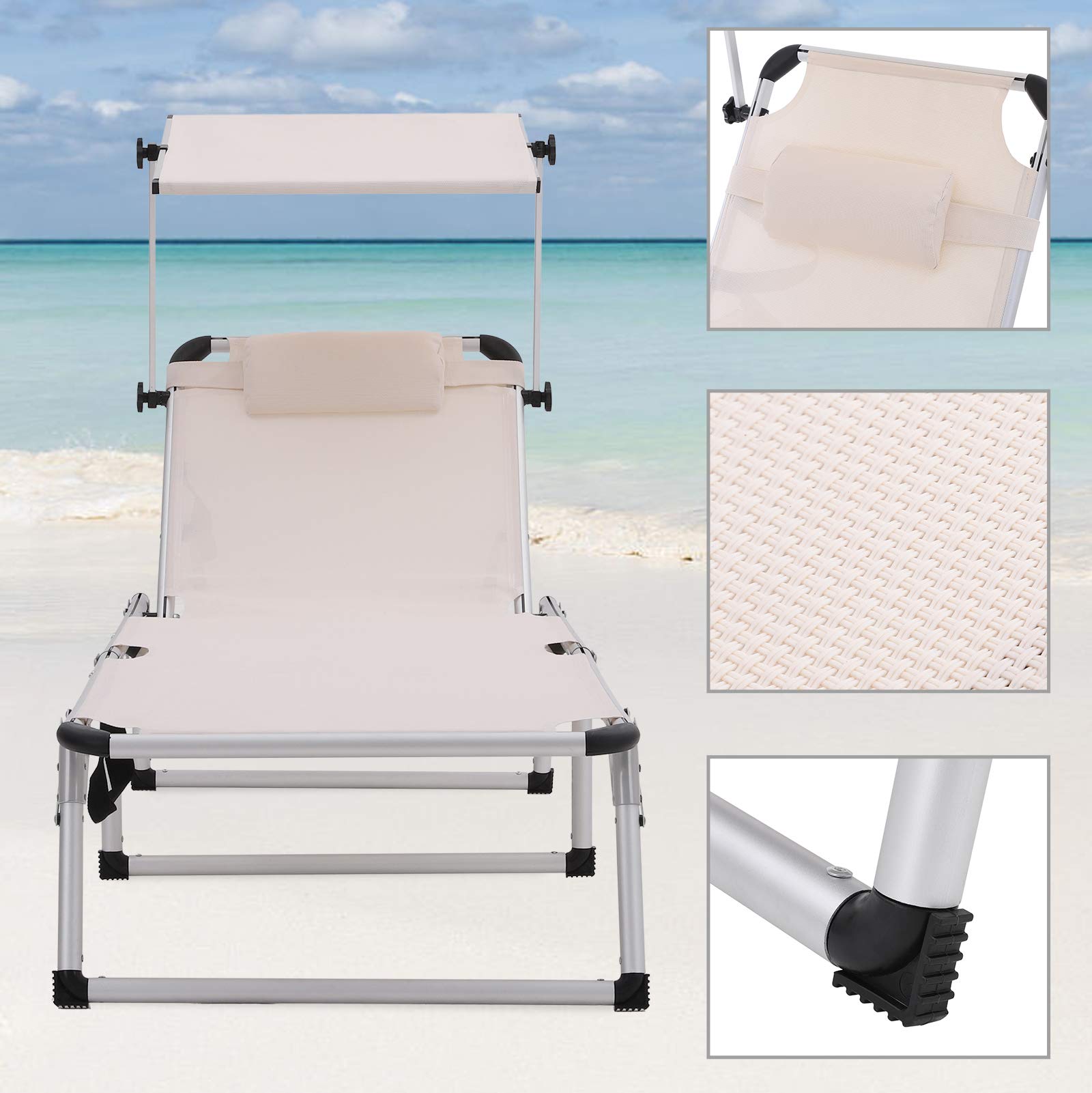 SONGMICS Sonnenliege – Bild 4