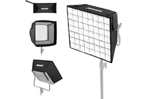 NEEWER Składany dyfuzor softbox z siatką i torbą do NL660/SNL660/RGB660/RGB660/RGB660 Pro/RGB660 PRO II panel świetlny LED, studio fotografia portretowa YouTube wideo miękkie oświetlenie