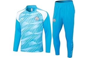 XYYYHTL 2023/2024 Kit d'entraînement de football PSG pour adultes,Jerseys Kits de football pour enfants,Kit d'entraînement de football Maillots et pantalons,Outdoor Survêtement de football pour garçon
