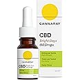 Cannaray CBD Oil Drops – Bright Days, 500mg, Zesty Citrus | Strong High Strength 5% CBD | Vegan, THC-Free & GMO-Free (10ml)