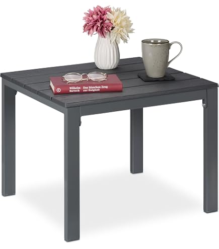 Table d'appoint - carré - Bois - 46 x 25 cm - Chêne - Manteo