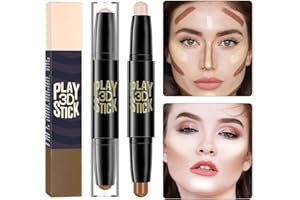 BASTOUR Professional Makeup Highlighter Konturenstift 2-in-1 Contouring Stick Highlight Conturingstift Kontur Stift Concealer Contour Contouring Stift Highlighter Stick Make Up Concealer für Body und Face