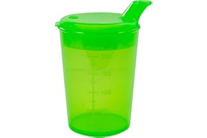 MEDI-INN+ Medi-Inn 250 ML Bicchiere a Becco Tazza a Becco, Coppa, Tazza Vari Colori + Trinköffnungen verde, Apertura: 12 x 10 mm