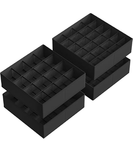 WOLTU ABB11cm-3-UK Opvouwbare opbergdozen, set van 3, stoffen opbergkubussen met handgrepen, stapeldozen voor kleding en speelgoed, crème, 47 x 35 x 30 cm