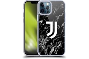 Head Case Designs Licenza Ufficiale Juventus Football Club Nero Marmoreo Custodia Cover in Morbido Gel Compatibile con Apple iPhone 12 PRO Max