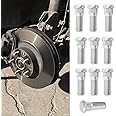 PACLVIO 10PCS Wheel Studs, Steel Tire Studs, 49mm Long & M12x1.5 Steel Lug Bolts, Wheel Lug Stud Car Accessories Compatible with Chevy Lexus Toyota Scion Pontiac,Replace #610-266 90942-02049 (10Pcs)