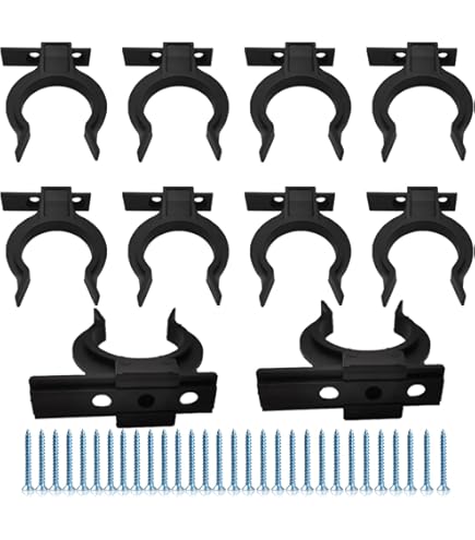 10 Clip Per Battiscopa In Plastica - Diametro 34mm, Per Cucina, Bagno E Mobili, Fissaggio A Coda Di Albero - Foto 4