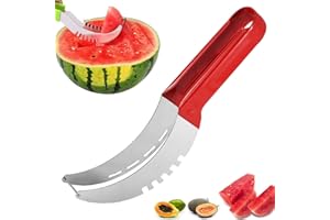 AKAYOO taglia meloni,Affetta Anguria,watermelon Slicer Cutter,coltello Per Anguria, affettatrice Per Anguria,aglia Melone Affetta Anguria,coltello multifunzionale per affettare frutta in acciaio inossidabile