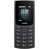 Nokia 105 2023 Telefono Cellulare Dual Sim, Display 1.8" a colori, Carbone (Charcoal) [Italia]