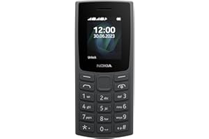 Nokia 105 2G Edition 2023 (Double SIM, écran 1,77", Batterie 1000 mAh, 32 Mo, Prise Casque 3,5 mm, Radio FM) Charbon
