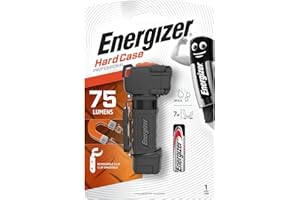 Energizer Latarka LED, twarda obudowa, do wielokrotnego użytku, bardzo jasna do użytku domowego, na zewnątrz i w sytuacjach awaryjnych, w zestawie bateria