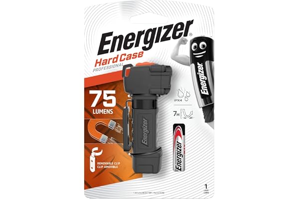 Energizer Lampe Torche LED Hard Case, Mini Lampe de Poche, Ultra Robuste et Compacte, Pile Incluse