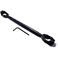 VNU WORLD Universal Right Adjustable Motorcycle Handlebar Cross Bar (M1-Full Black, Model-1), Pack Of 1