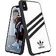 adidas Phone Case Compatible with iPhone XS Max, Originals Moulded Samba Case, Shockproof, Fully Protective Phone Cover, White