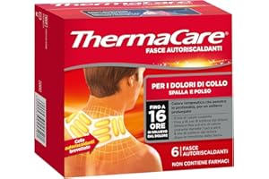 ThermaCare Fasce Autoriscaldanti a Calore Terapeutico per Dolori di Collo, Spalla, Polso, 8 Ore Calore Costante, 6 Fasce Monouso