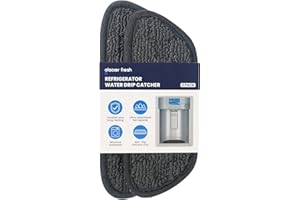 GLACIER FRESH Kühlschrank-Wassertropfschale für Kühlschrank, Wasserspender von Wasserspritzern und Verschüttungen, Ersatz für Whirlpool, GE, Samsung Kühlschrankzubehör (2 Stück, halbrund)