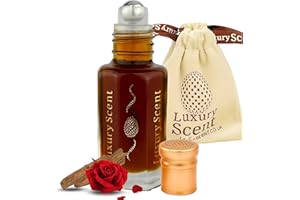 LUXURY SCENT Perfume Oil Scent of Dubai Roll-On 6ml – Long Lasting Alcohol Free Arabian Attar – Premium Quality Unisex Fragrance with Warm Woody Floral Musky Oriental Notes for Men and Women