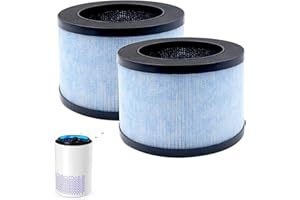 IUSOT 2 Pack DH-JH01 & DH-JH06 for CONOPU Air Purifier Filter, H13 HEPA Filter, Filter Compatible for DH-JH01/JH06 Air Scrubber, True HEPA Replacement,for AROEVE Kloudi Air Purifier 4-Layer Filtration