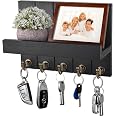 8 ganci da parete per chiavi e organizer per posta con decorazione