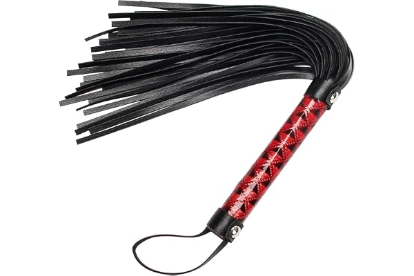Zhichengbosi Cravache d'équitation en cuir synthétique - Fouet noir - 39,5 - Cravache d'équitation pour cheval - Entraînement quotidien - Saut à cheval - Course (rouge)