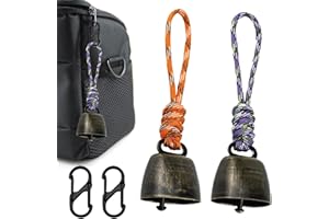 CHENNAN 2 sztuki niedźwiedzie na zewnątrz dzwonek, praktyczny dzwonek niedźwiedzia ostrzegawczy, dzwonek dla niedźwiedzia - przenośny niedźwiedź, wszechstronny, do wędrówek na świeżym powietrzu