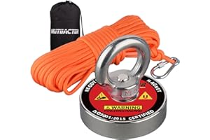 MUTUACTOR 100KG Magnes neodymowy N52 Super mocny okrągły pierścień mocny wędkarski NdfeB magnes okrągły C48L