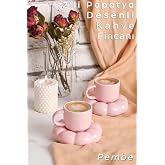 ARVALE 2 Set (4 Par&ccedil;a) Bulut Model Kahve Fincanı 90 ml - T&uuml;rk Kahvesi Fincanı