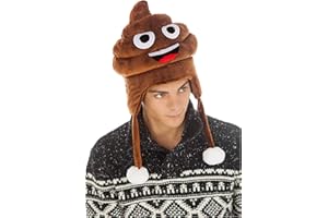 CHAKS Generique - Cappello Emoji cacca per adulto - Marrone - Taglia Unica