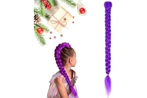 GENERIC Anime Hunters Rum Wig, Purple Hair Extensions - 26 Inch Rumi Wig for Cosplay, Halloween Costume & Anime Parties