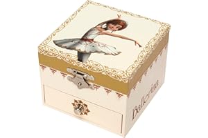Trousselier, pequeña caja de música con diseño de Ballerina.
