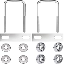 10 Bulloni A U In Acciaio Inox M8 - Per Tubi, Impianti Idraulici E Applicazioni Industriali - Foto 12