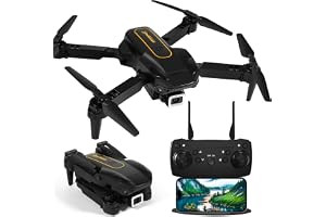 Drone med 1080P-kamera, 3 hastighetslägen, höjdbehållande, 360 ° Flip, fyrkopter RC-drönare, fällbar drönare med transportväs