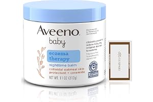 Baby Care Set: Aveno Eczema Night Balm, 325 ml + LUXPAKS Wipe | Aveno Baby Balm, Eczema Therapy, Colloidal Oatmeal, Fragrance