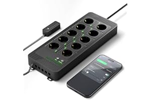 Mars Hydro iHub-Pro, 10AC Power Strip Kit, 10-Outlet All-in-One Smart Grow Room Hub, WiFi Environmental Control for Light, Temperature, Humidity & VPD