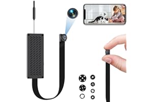 Diprevo Mini Cámaras de Vigilancia, 1080P Cámara Espía WiFi Cámaras Espías Oculta Grabadora de Video Portátil Inalámbrica de Seguridad con Detector de Movimiento para Interior