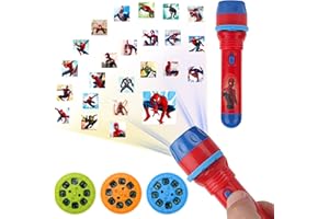 Niumowang Lampe Poche Projecteur pour Enfants, Lampes de Poche Projecteur, Jouet Projecteur, avec 24 Images, Projecteur Dhistoires De Sommeil Enfants, Apprentissage éducatif, Veilleuse