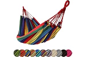 ‎BB SPORT BB Sport Tuch Hängematte 200 x 140 cm max. Belastbarkeit 200 kg Tragetasche 1-2 Personen Camping Garten Balkon Terasse Wetterfest, Farbe:Mexico