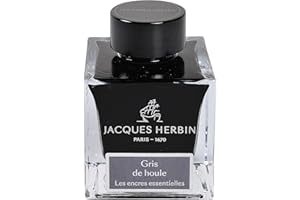 Jacques Herbin 13108JT - Flacon d'encre 50 ml pour stylo-plumes et stylos roller, Gris de houle. Fabriqué en France