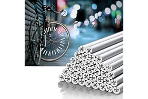 Tsathoggua Lot de 36 Réflecteurs de rRayons de Vélo pour vélo, Visibilité à 360°, Réflecteur de Rayon de Vélo, pour Tous Les Rayons de vélo Standards, Conduite Sûre la Nuit, Montage Facile