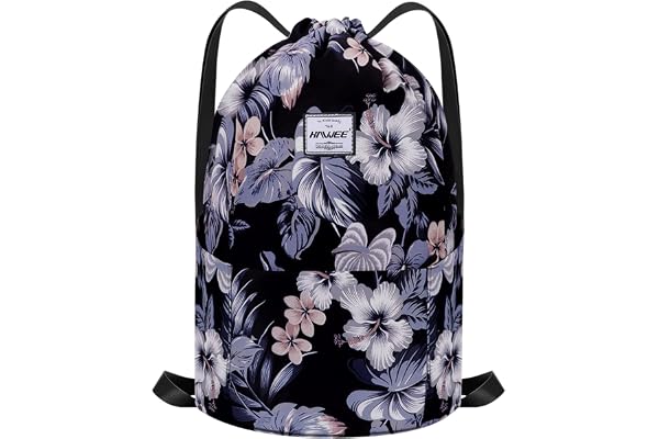 HAWEE Étanche Sac à Dos à Cordon Grand Sacs de Sport à Cordon de Serrage Sac à Dos Unisexe pour Femme Hommes Voyage Vie Quotidienne Plein Air Yoga Plage Natation