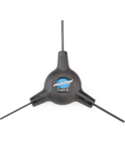 Park Tool AWS-1 Y-HeX Wrench – 4, 5, 6mm Three-Way Hex Wrench (Industrial Steel)