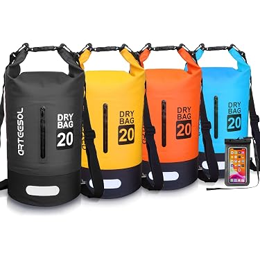 IKOPFLN Wasserdichter Trockenbeutel (1 St.) – Mit Langem, Verstellbarem Schulterriemen, Große Kapazität, Aus PVC, Für Schwimmen, Kajak, Boot & Reisen IKOPFLN Wasserdichter Trockenbeutel (1 St.) – Mit Langem, Verstellbarem Schulterriemen, Große Kapazität, Aus PVC, Für Schwimmen, Kajak, Boot & Reisen