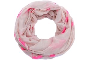 ANJUHOPA Echarpe, Chèche, Foulard en viscose respirante Adorable imprimé animalier pour Femmes et Filles