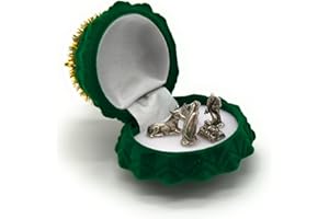 OVUNQUE PROTEGGIMI Mini belén y belén en Miniatura. Belenes pequeños, Mini Sagrada Familia. Belén decoración navideña. Ideas de Regalos para Navidad. Caja de Terciopelo. (Pino)