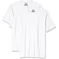 Amazon Essentials Herren Kurzärmeliges T-Shirt mit Rundhalsausschnitt, Schmale Passform, 2er-Pack