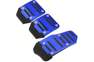 DCXXAN Auto-Pedal Universal-Aluminium-rutschfestes Auto-Tretauto-Modell, for Punto Audi Q5 Skoda Superb 2 Opel Corsa D Su zu&ki Sv 650 Renault Espace 4 (Color : Blue)